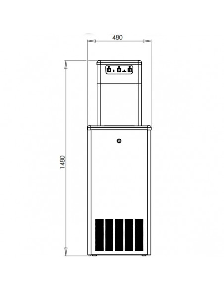 Refrigeratore acqua per ristorante