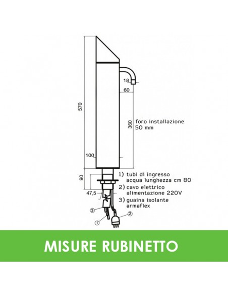 misure spillatore