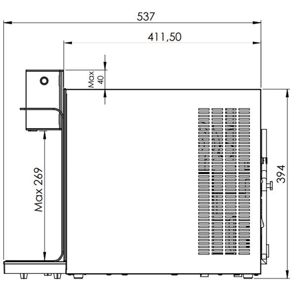 Erogatore Acqua Calda da 56,8Lt 1PH